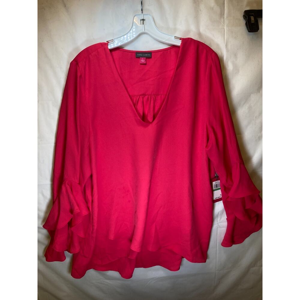 Vince Camuto Women's Pink Long Sleeve Size L Regular - Picture 2 of 9